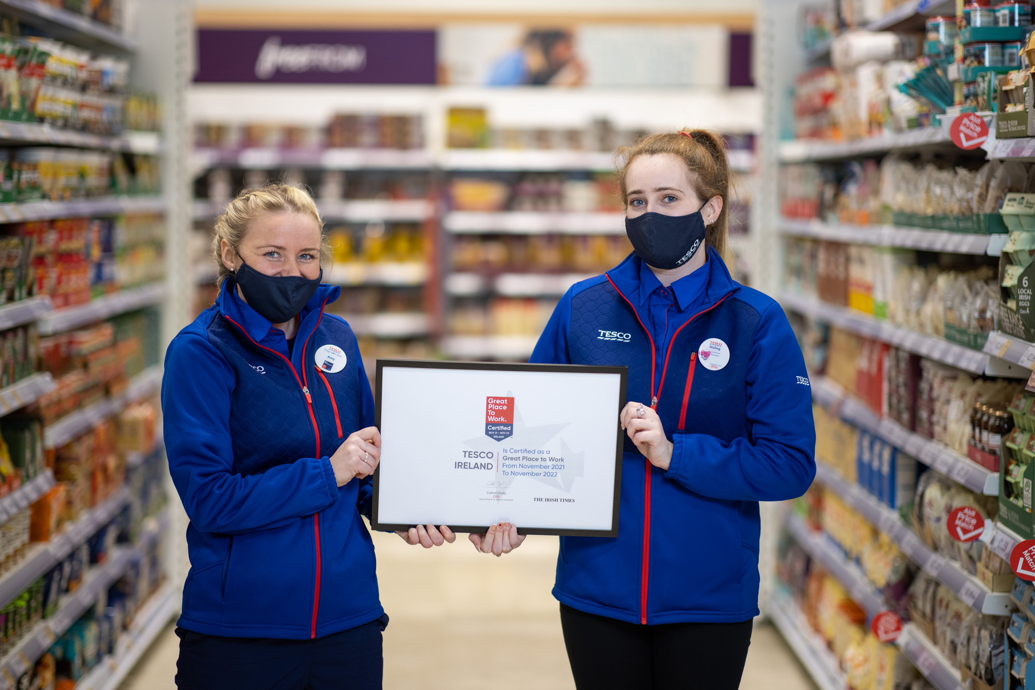 Tesco Ireland receives Great Place to Work accreditation for the fifth year